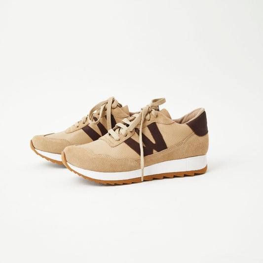 Zapatillas Zambia en cuero - Beige