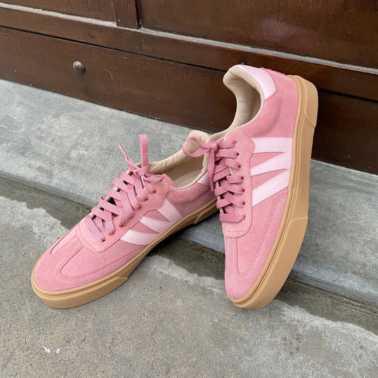 Zapatillas W en cuero - rosa