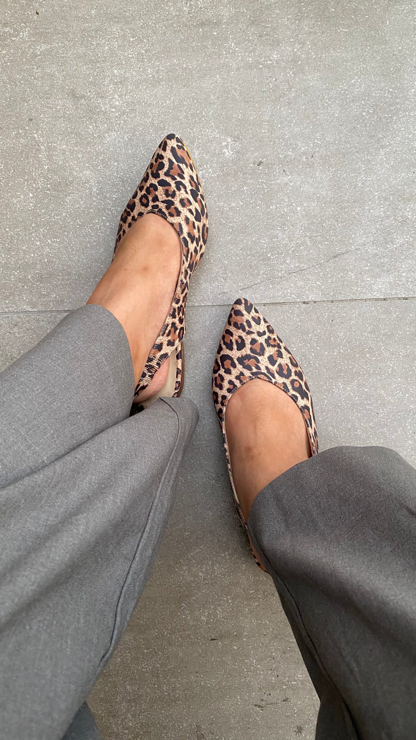 Slingbacks Loli en cuero - animal print