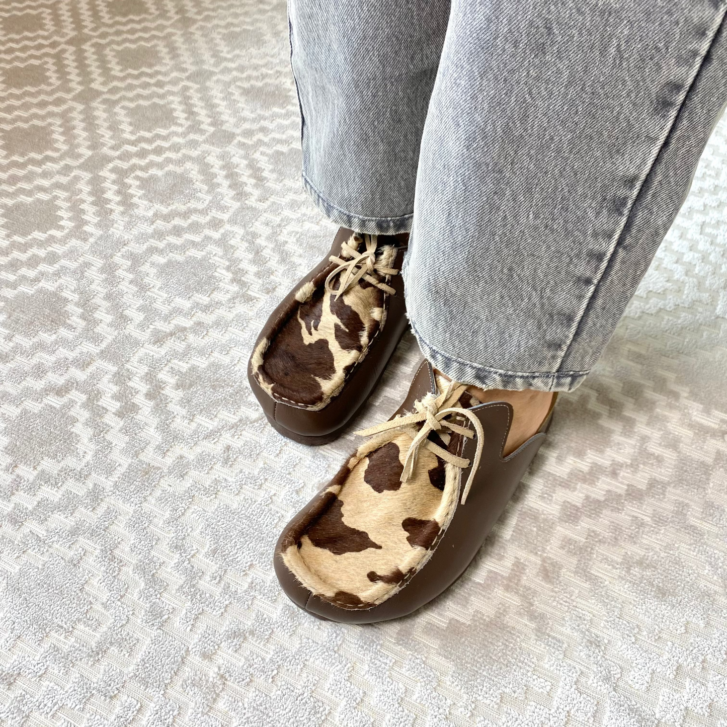 Zuecos mocasín Julia en cuero - vaca