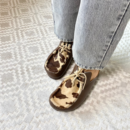 Zuecos mocasín Julia en cuero - vaca