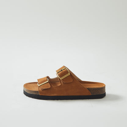 Sandalias Honey en cuero - Camel