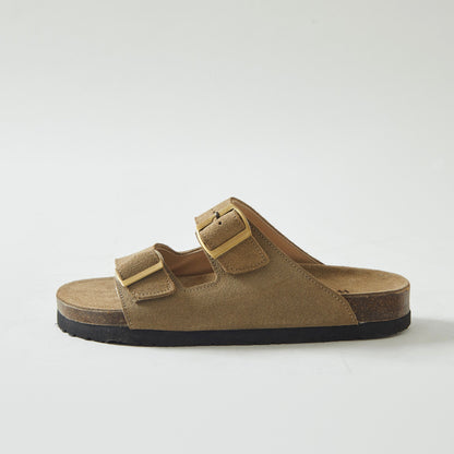 Sandalias Honey de cuero - Olive Green