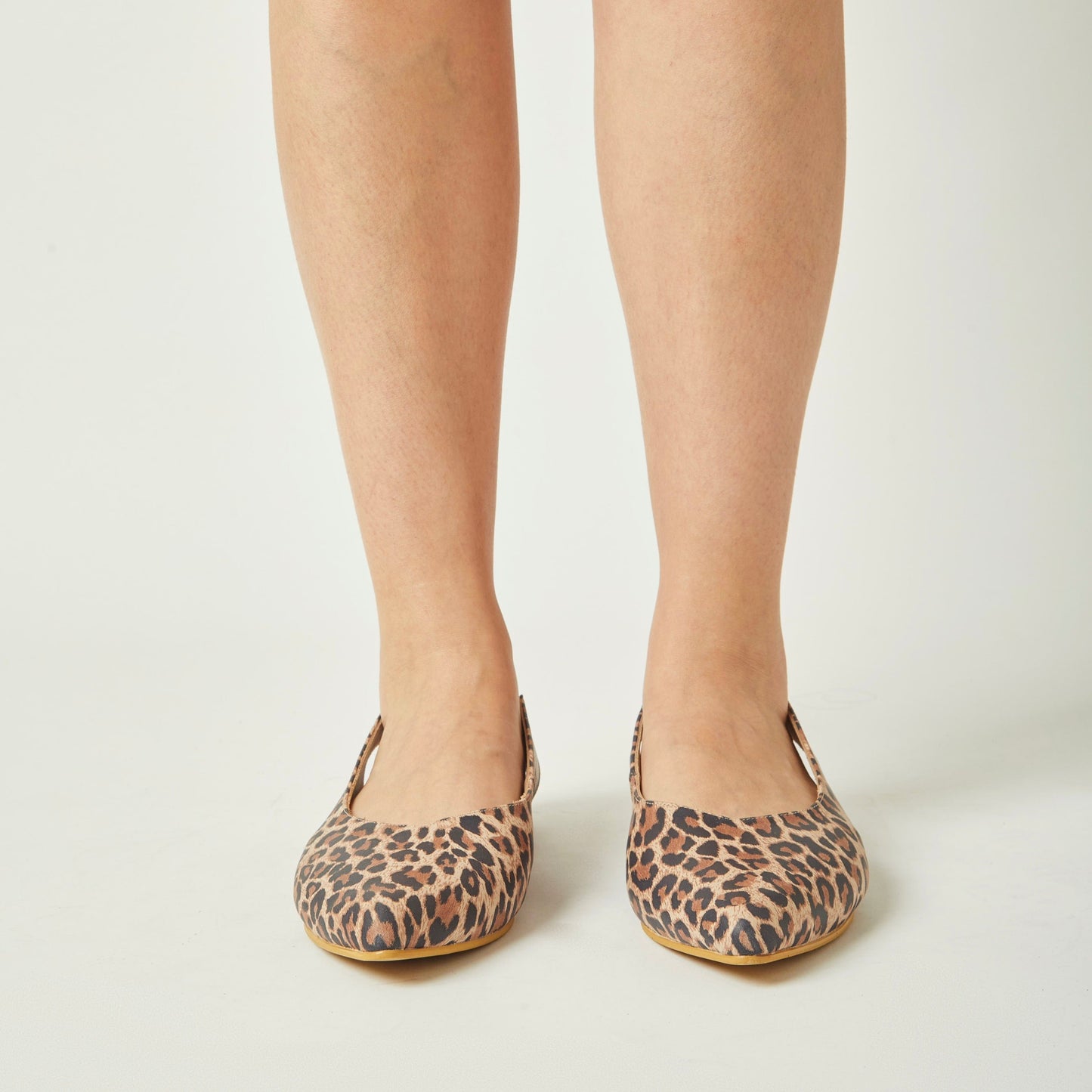 Slingbacks Loli en cuero - animal print