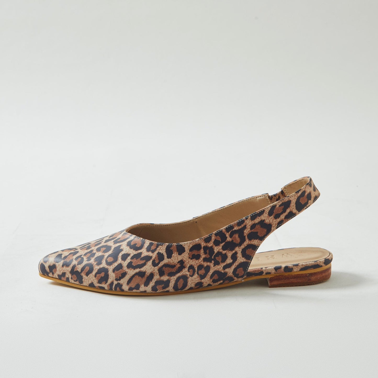 Slingbacks Loli en cuero - animal print