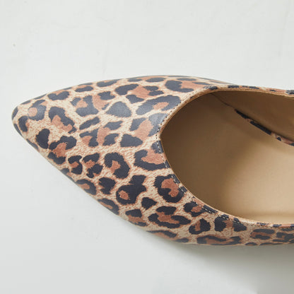 Slingbacks Loli en cuero - animal print