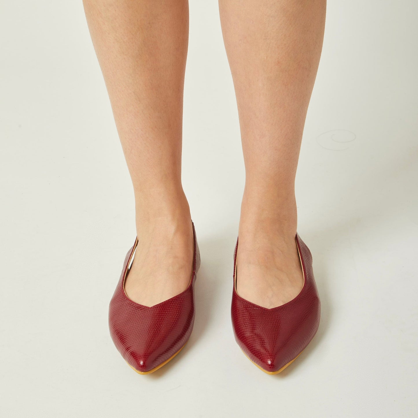 Slingbacks Loli en cuero - cherry red