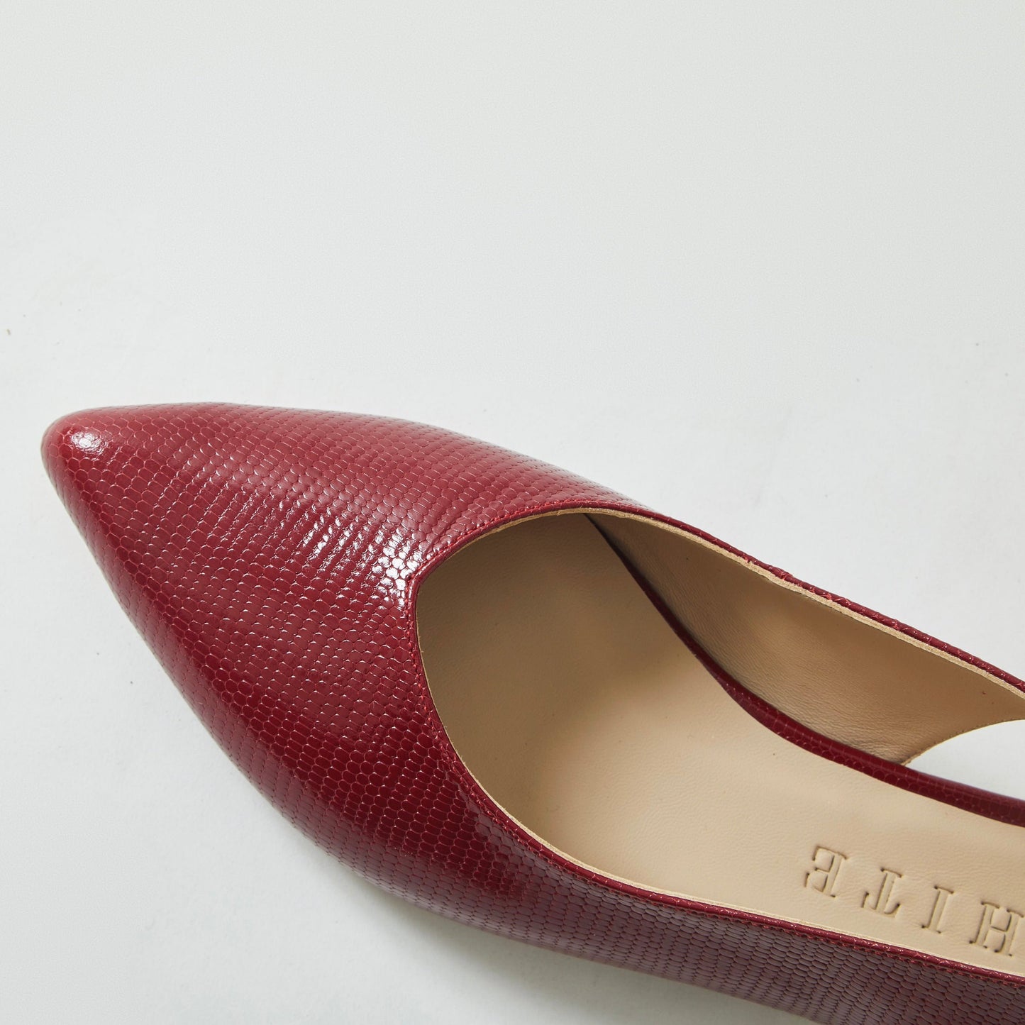 Slingbacks Loli en cuero - cherry red