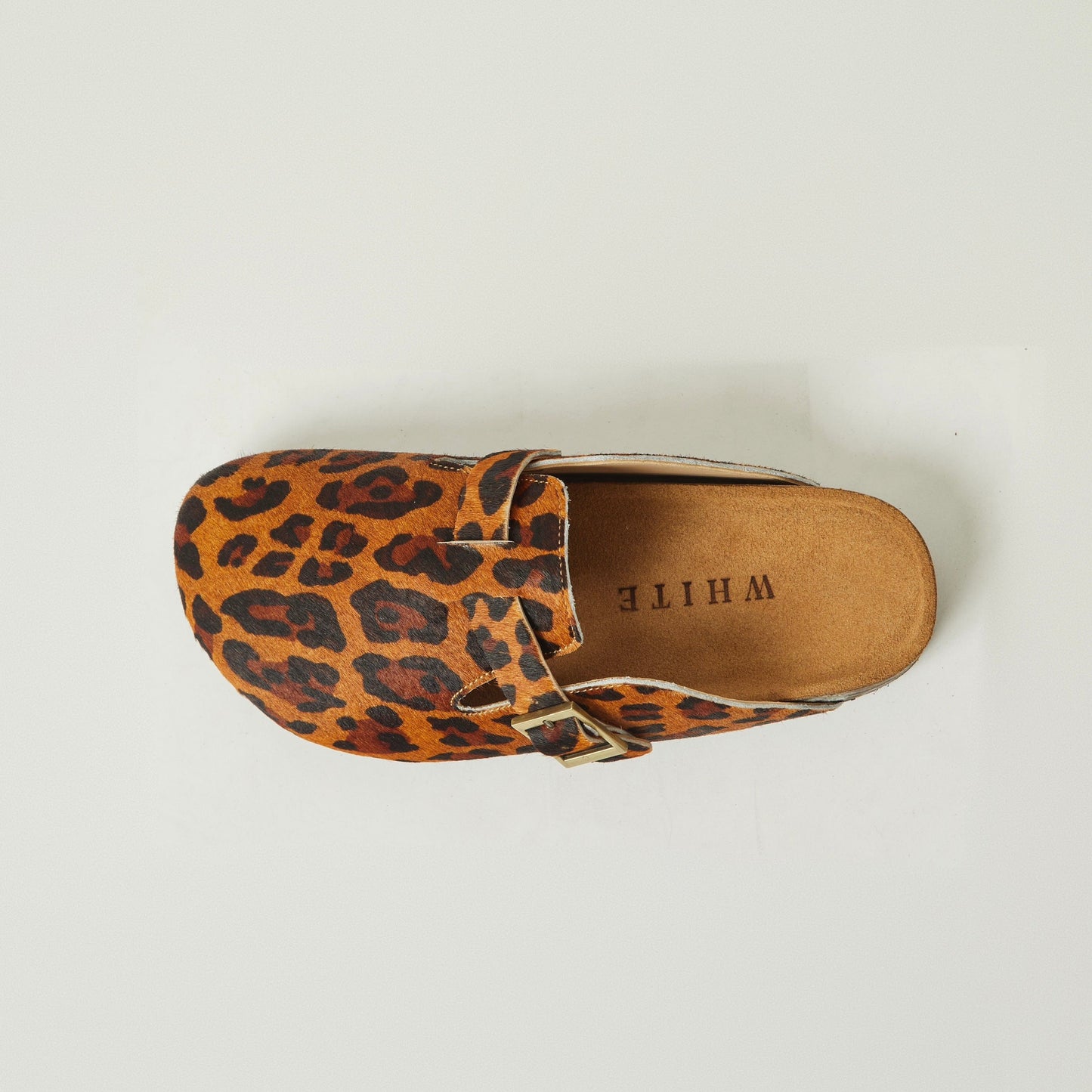 Zuecos Chloe en cuero - animal print