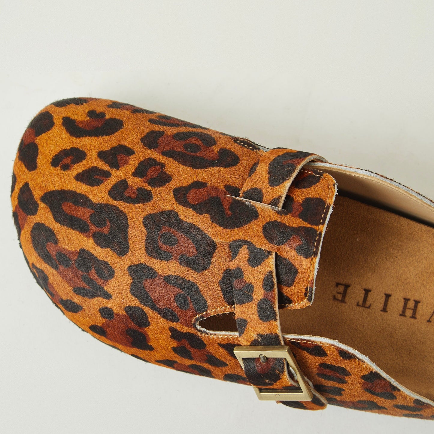 Zuecos Chloe en cuero - animal print