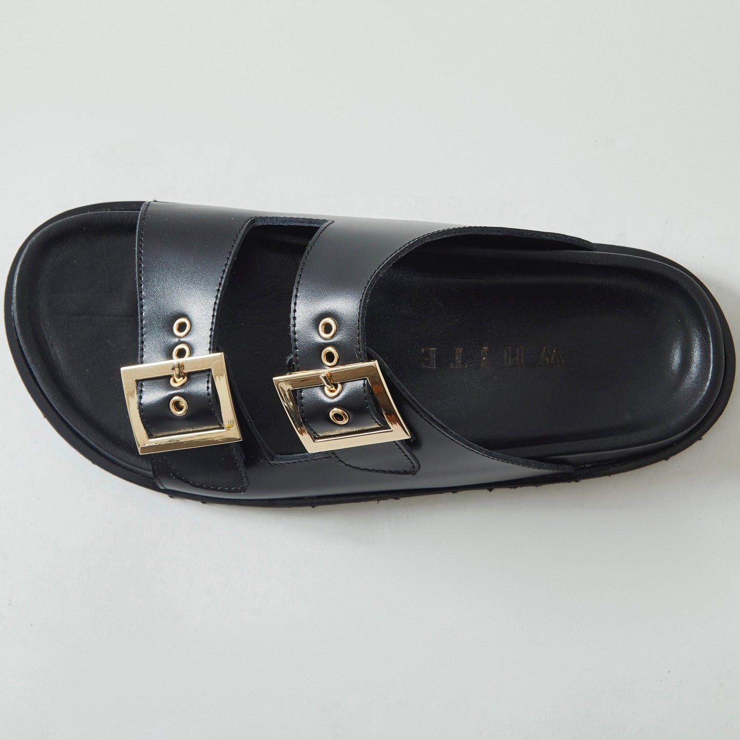 Sandalias Honey rock en cuero - negro