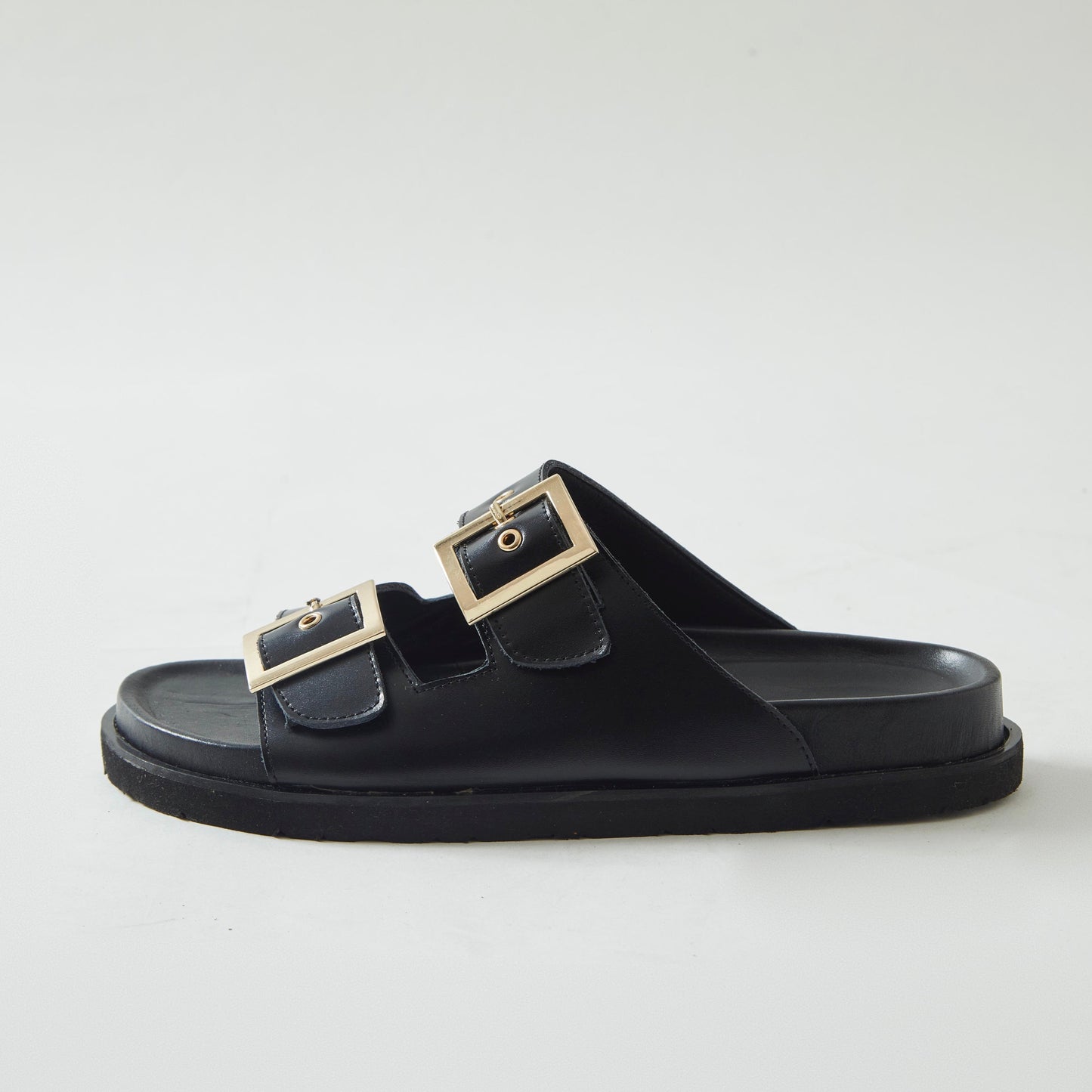 Sandalias Honey rock en cuero - negro