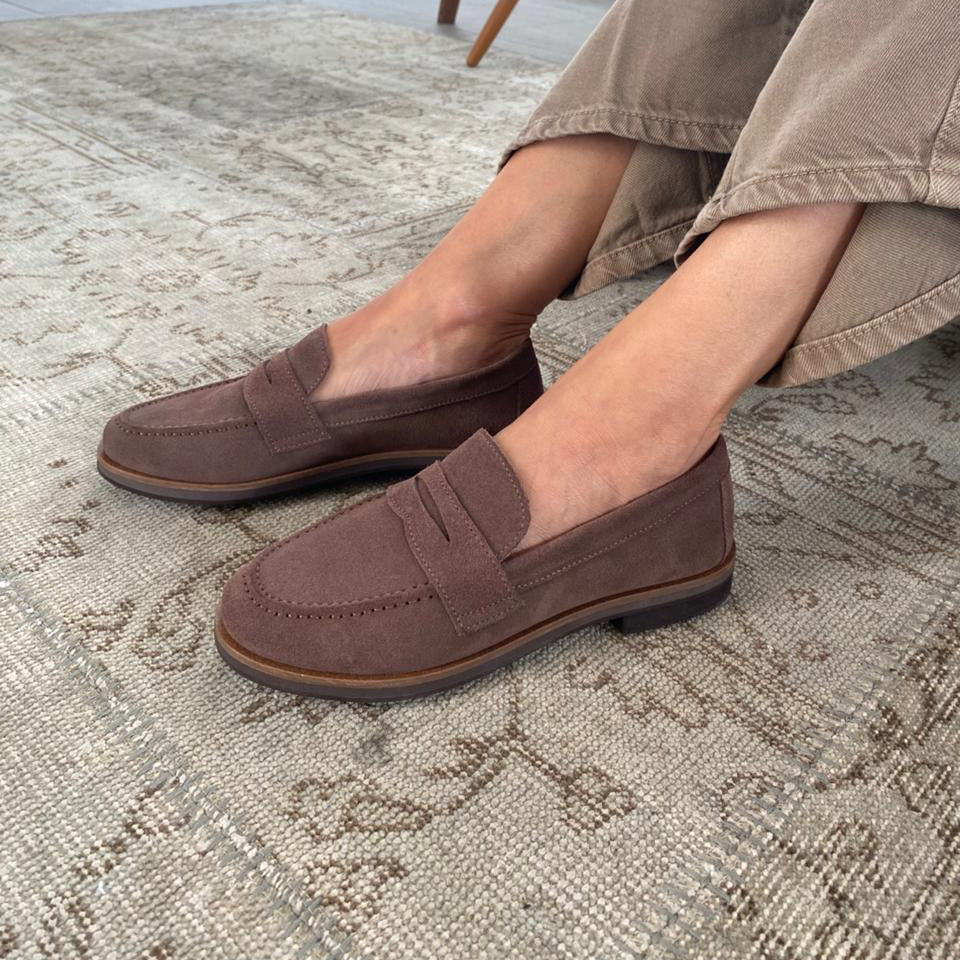 MOCASINES MARA - TOPO PLANTA MARRÓN